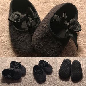 Baby Black Flats